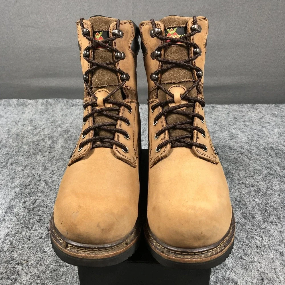 Thorogood 804-3277 Boots Mens 11.5 Brown Leather Waterproof EH Safety Toe